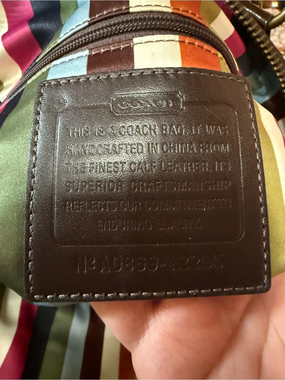 Coach Francine Legacy Patent Leather Satchel Bag - Brown